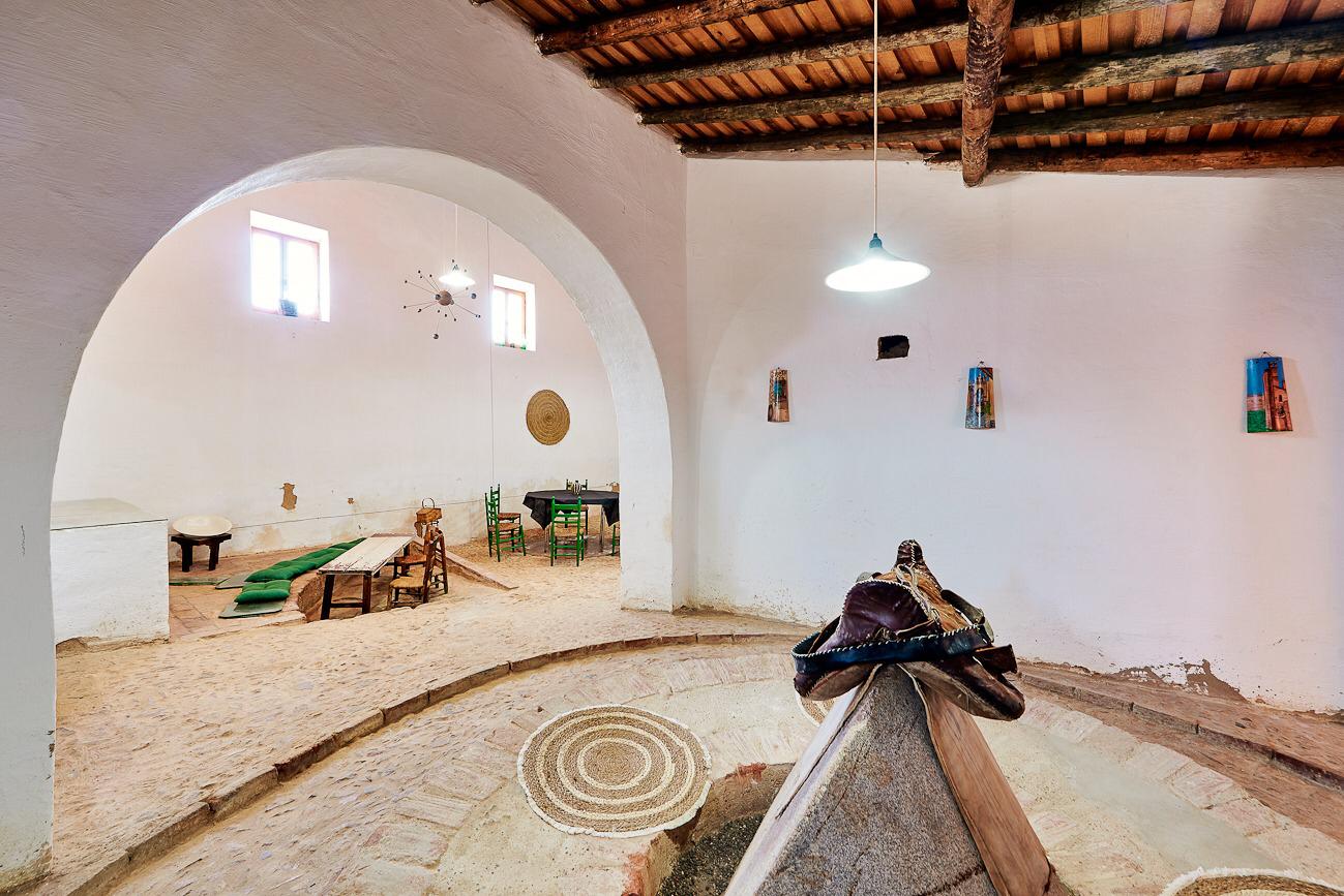 Vista interior del Albergue La Almazara